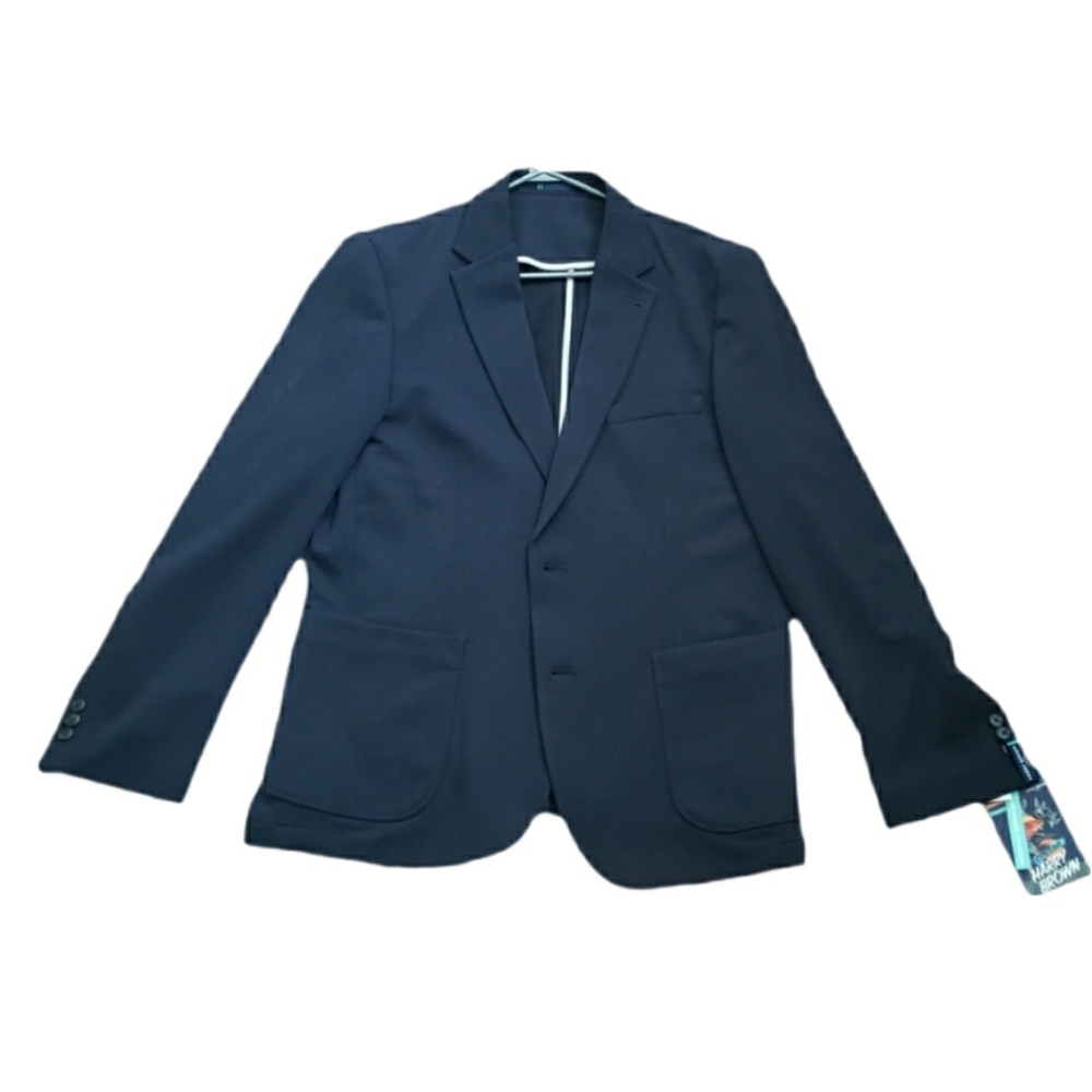 Harry Brown London Classic Navy Men's Designer Blazer - Harry Rosen Office NWT